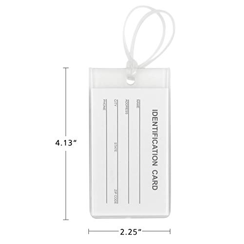 AI-DEE Flexible Travel Luggage Tags - Name ID Labels Set for Suitcases - 2 Pack2