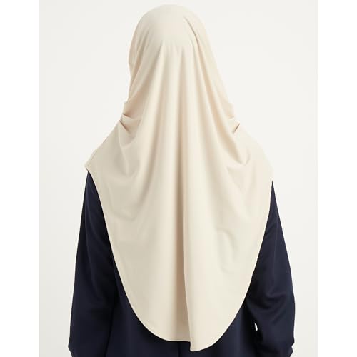 Modefa Turkish Islamic Practical Easy Simple Instant Ready Long One Piece Amira Hijab Scarf2