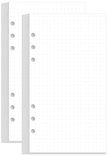 Recharge papier à pois A6 premium 100g pour carnet personnel perforé