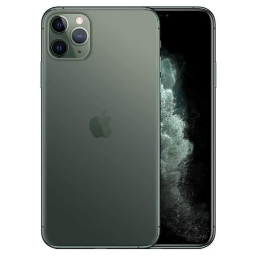 Image of Apple iPhone 11 Pro, US Version, 64GB, Midnight Green - Verizon (Renewed)