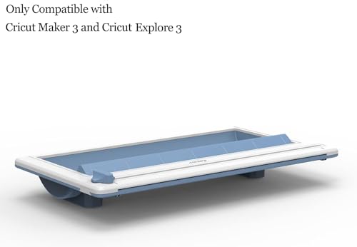 Image of Vinyl Roll Holder with Trimmer for Cricut Maker 3 and Explore 3 | Perfect for Clean Precise Cuts of Smart Vinyls and Heat Transfer Vinyl Iron On