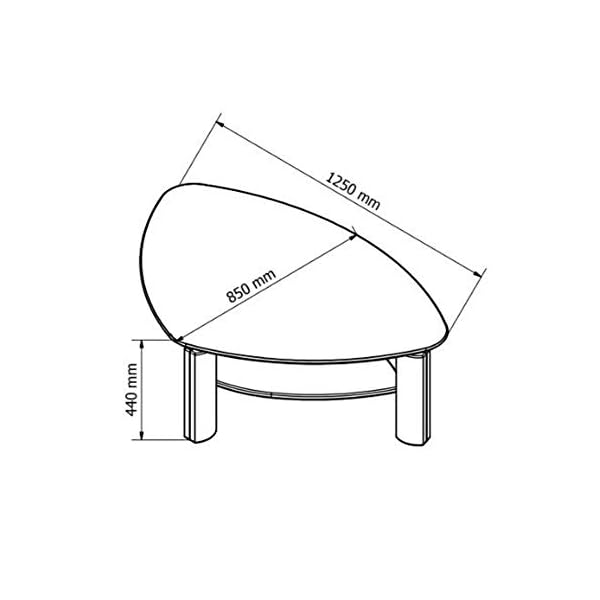 Alkove Hayes Coffee Table with Shelf, 125 x 85 x 44cm - Image 5
