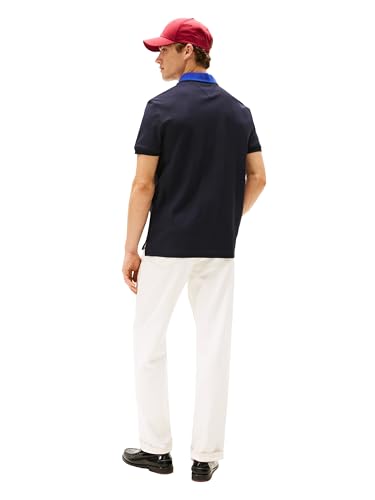 Tommy Hilfiger Men's Short Sleeve Casual Polo Shirts in Regular Fit with Crest and Collar Designs4