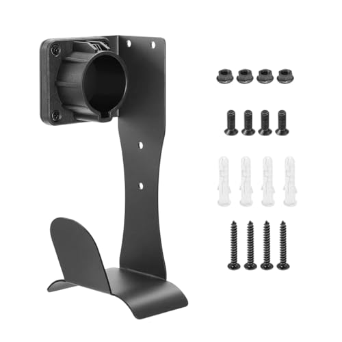 Soporte De Pared para Cargador De Coche Eléctrico | Accesorios de Montaje en Pared de Acero Inoxidable | Soporte De Muro para Cargador De Coche | para Camping Desplazamiento Diario Trabajo Conductor