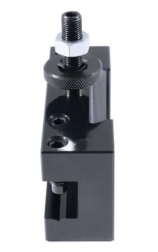 Image of Accusize Industrial Tools Ca Boring, Turning and Facing Quick Change Tool Post Holder, 1'' Max Hold, Style No 2, 0250-0402