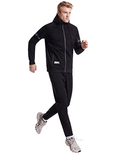 Image of L'MONTE Men's Imported Full Zip Hoodie Tracksuits 2 Piece Jogging Suits Casual Sports Sweatsuits Track Suits Set