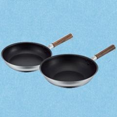 専用インダクションレンジ対応 新品 2024年製 大フライパン 中フライパン↓ Amazon.co.jp: インダクションミラーフライパン26cm＆いため鍋28cm