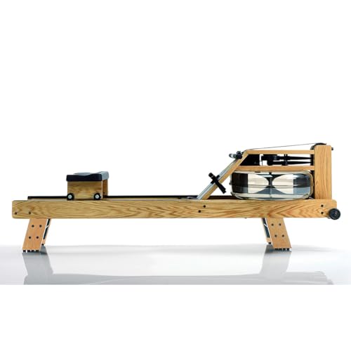 Image of WaterRower Rowing Machine with S4 BLE Monitor | USA Made Water Rower | Original Handcrafted Erg Row Machine for Home Use & Gym