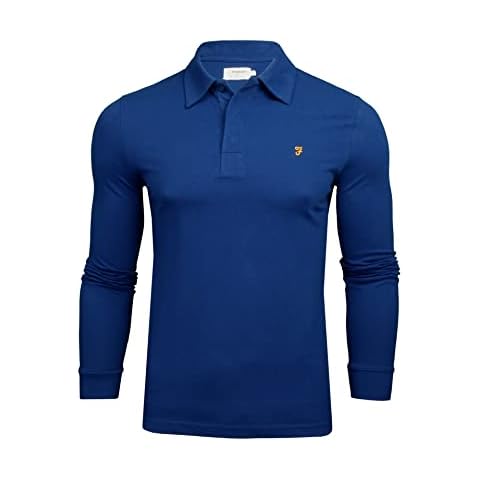 Farah Haslam Long Sleeve Polo Shirt Cover