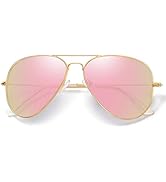 kunchu Sonnenbrille-Herren-Sonnenbrille-Damen-Pilotenbrille-Polarisierte Sonnenbrillen Retro Meta...