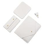 Benfan Tablet Sleeve 9.7-11Inch Compatible with iPad 10th,iPad Pro 9.7-11Inch,iPad Air 9.7-10.9Inch,Surface Go 10' with Small Pouch, Mouse Pad and Cord Organizer, Color White