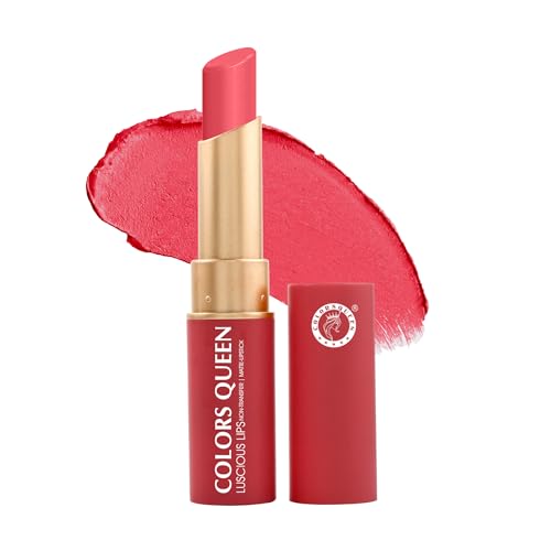 Image of Colors Queen Luscious Lips - Non Transfer Creamy Matte Lipstick | Highly Pigmented with Smooth Application | Long Lasting Lipstick Waterproof | Smudge Proof Lipstick for Women (07 - Brink of Pink - 3.5)
