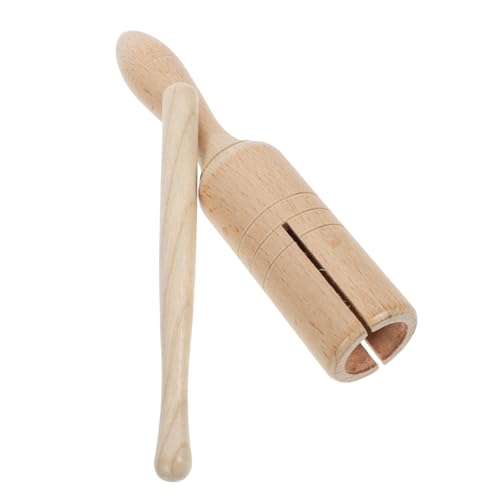 Milisten 5 Sets Wooden Guiro Percussion Instrument Rhythm for Preschool Music Education Develops Creativity and Cognitive Skills for Indoor and Birthday