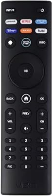 Vizio Remote Control (XRT140V3L) with Peacock/Netflix/Prime/Disney/Tubi Hotkeys