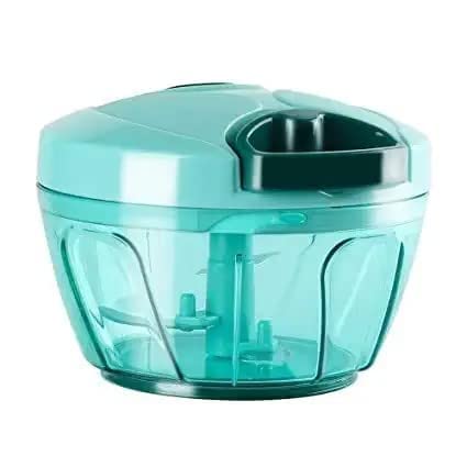 Pigeone Polypropylene Mini Handy and Compact Chopper with 3 Blades for Effortlessly Chopping Vegetables and Fruits for Your Kitchen (Multi Colour) 1000 ml) (450 ML)