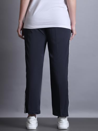 Image of Mack Jonney Striped | Relaxed Fit | Polyster Lycra Trackpant for Women-M01