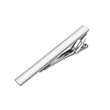 HooAMI Mens Fashion Metal Simple Necktie Tie Bar Clip 2 3/8