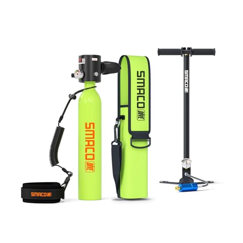 Bouteille de plongée 0.5L portable SMACO S300 avec manomètre intégré