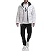 Calvin Klein Men's Winter Coat - Puffer Stretch Jacket With Sherpa Hood, White, Medium