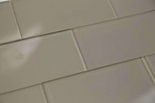 Medium Hazelnut Brown Subway Glass Tile Hand Crafted and Custom Made. Perfect for Kitchens and bathrooms, Sample