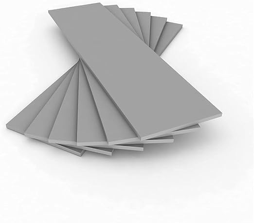 Image of TRUEBOND Thermal Pad Thermal Conductive Silicone Pads with 9.0 W /(m⋅K) Thermal Conductivity, Soft Safe Simple to Apply for SSD CPU GPU LED IC Chipset Cooling (PAck of 2) (Grey, 20X67X2 MM)