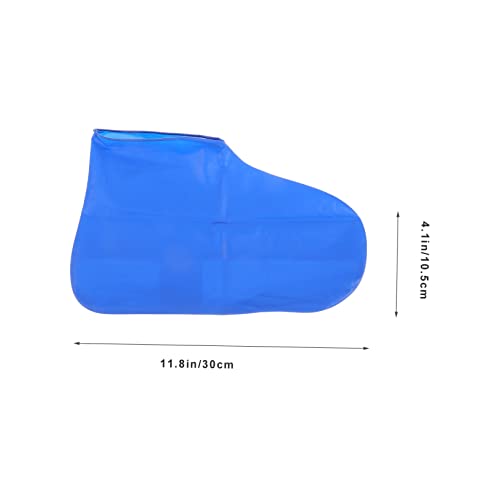 2 Pares Cubrebotas Antideslizantes Reutilizables Azul miniatura 2