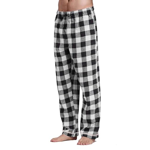 Pantalon de pyjama à carreaux homme vêtement de nuit décontracté