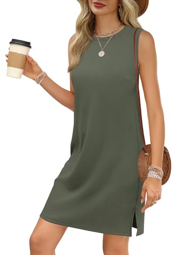 Image of Sampeel Dresses for Women 2025 Casual Summer Sundresses Sleeveless Tank Dress Fashion Outfits