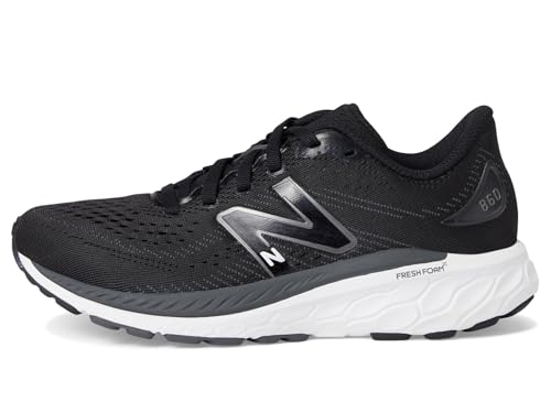 New Balance Kid's Fresh Foam X 860 V13 Running Shoe, Black/White/Magnet, 10.5 Wide US - image 2