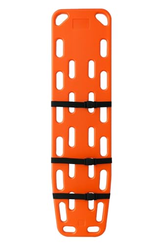 App Life Tavola Spinale Rigida in HDPE per Emergenza – Impermeabile, Galleggiante, per Adulti – Facile da Decontaminare, Compatibile con Immobilizzatori per la Testa, 150 kg Portata (Traforata)
