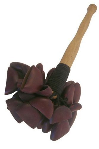 Africa Heartwood Project Togo Seed Shaker– 12" African Seed Pod Shaker with Odum Wood Handle – Handcrafted Percussion Instrument for Loud Clacking and Warm Ambient Sounds