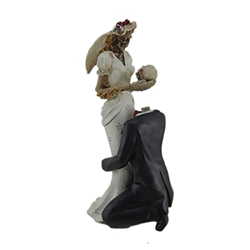 Estatua de Novios Esqueleto para Boda miniatura 2