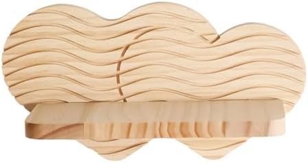 Boho Wall Shelf | Wooden Heart Aesthetic Home Decor - Corner Floa...