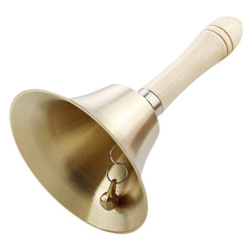 Buy TUTOOLS Classroom Bell Brass Hand Bell Service Bell Bell with
