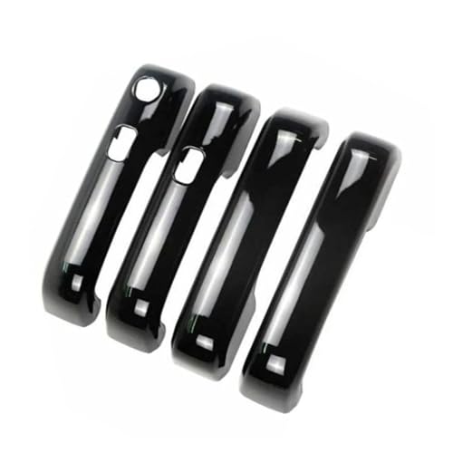 Cubiertas de manija de puerta exterior F150 adhesivas con acabado negro elegante