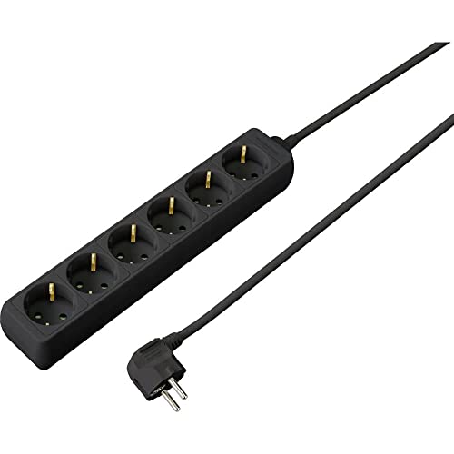 sygonix SY-4890996 Steckdosenleiste 6fach Schwarz Schutzkontakt 1 St.