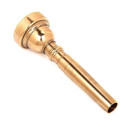 GOOHOCHY Trumpet Accessory Kit 7c Size Gold Plated Mouthpiece for Trumpet Players
