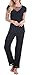 Women's Sleepwear Sleevelees Pajama Set with Short Pants (XS-XL) (M, C-black)