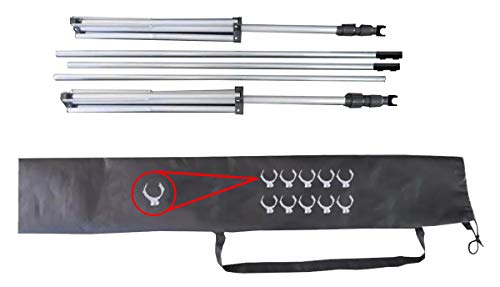 Suporte Fundo Infinito+ Bolsa+ 16 Presilhas Fotográfica