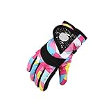 min-bmao Skihandschuhe Kinder Baby - Winterhandschuhe Fäustlinge Kinder Wasserdicht- Winter Handschuhe Jungen Mädchen für 3-12 Jahre Kinder Handschuhe Outdoor Sport Laufhandschuhe, Einheitsgröße