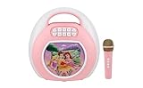 Disney Princess Karaoke Machine for Kids, Bluetooth Speaker with Wireless Microphone Designed for Fans of Disney Toys
