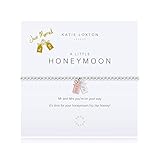 Katie Loxton A Little Honeymoon Mr & Mrs Bow Gift Tag Silver Women's One Size Stretch Charm Bangle...