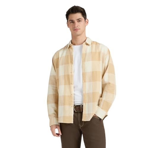 Image of Pepe Jeans Men's Regular Fit Full Sleeve Checkered Cotton Casual Shirt | Check Shirt for Man | Smart & Stylish | Multiple Styles | Mens Casual Shirts