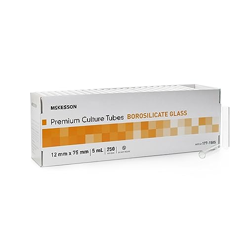 Mckesson 177-1505 Glass Culture Tubes - Borosilicate Glass Test Tubes cover