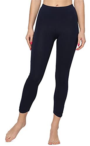 Merry Style Damen 7/8 Leggings mit Raffung MS10-424 (Navy, M)