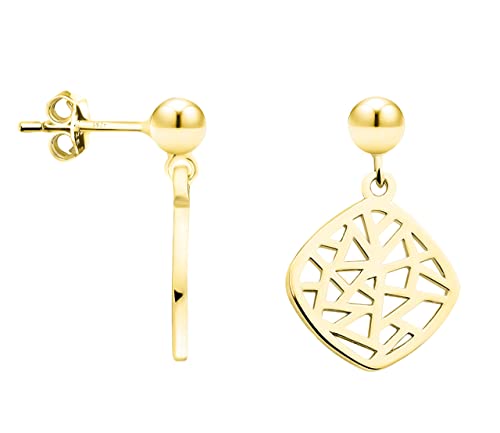 SOFIA MILANI - Pendientes para Mujeres en Plata de Ley 925 - Chapados en Oro - Pendiente Colgante de Ornamento - E1304 Cover