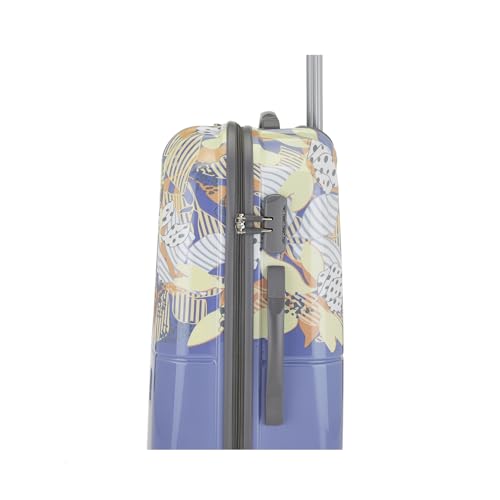 Image of Sprout 79cm Trolley Bag,Hard Side 8 Wheel Check-in Luggage- Lilac, Printed, Travel Bag for Women