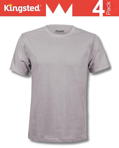 Image of Kingsted T-Shirts for Men Pack - Royally Comfortable - Super Soft Premium Fabric - Well-Crafted Classic Tee