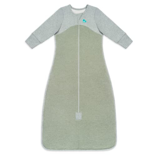 Image of Love to Dream Organic Sleep Bag, Long Sleeve Baby Sleep Sack, Super Soft, Temperature Regulating Toddler Sleeping Bag, All Seasons Wearable Blanket, Olive, 6-18 Months