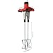 DYNAMI Double-Paddle Electric Mortar Stirrer,2800W Double-handle Electric Cement Mixer,High Low 6 Adjustable Speed,for Mixing Mud, Cement, Mortar, Paint, Fodder (Red)